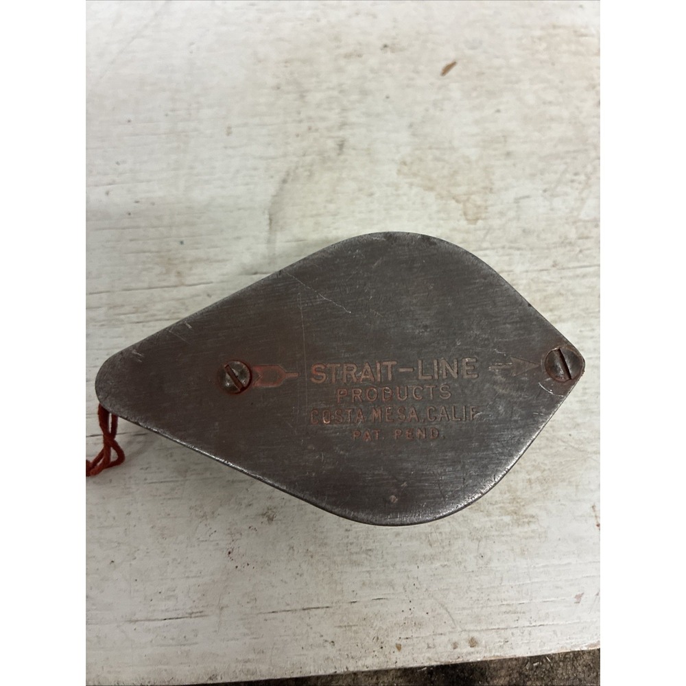 vtg 1950's straight-line chalk line Working Great For A Collector Of Old Tools